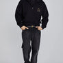 SikSilk - Black Quarter Zip Sweater